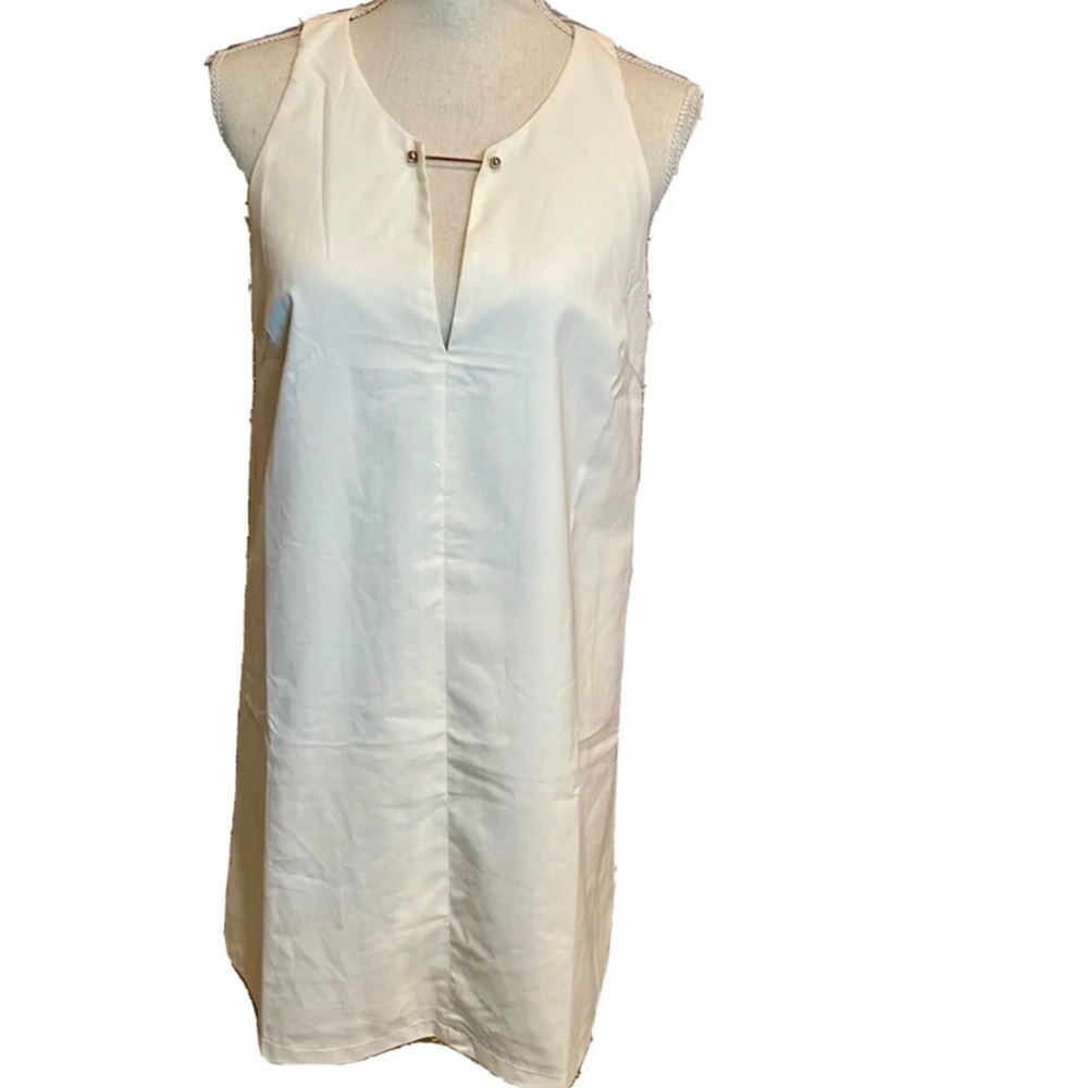 Lulu’s White Sleeveless Sheath Mini Dress Size M - Picture 2 of 11